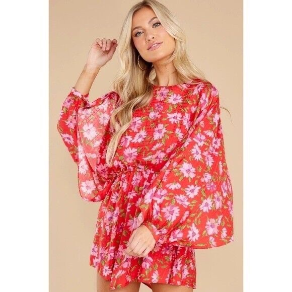 Red floral Love Shack, Fancy dress - Picture 5 of 11